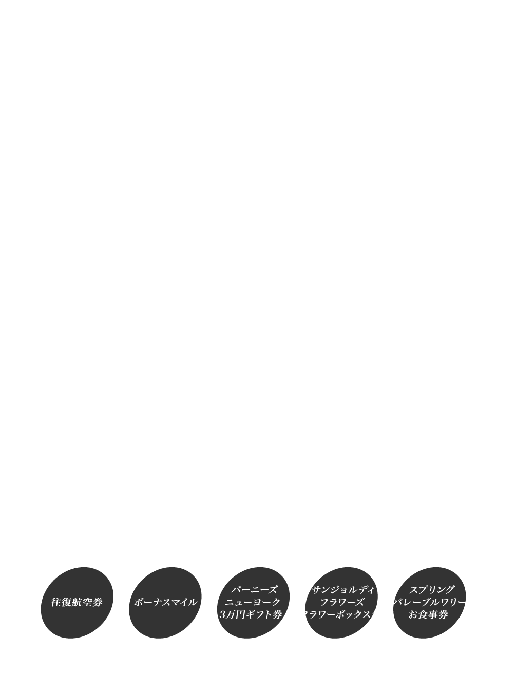 会員の方全員に、豪華賞品Getのチャンス