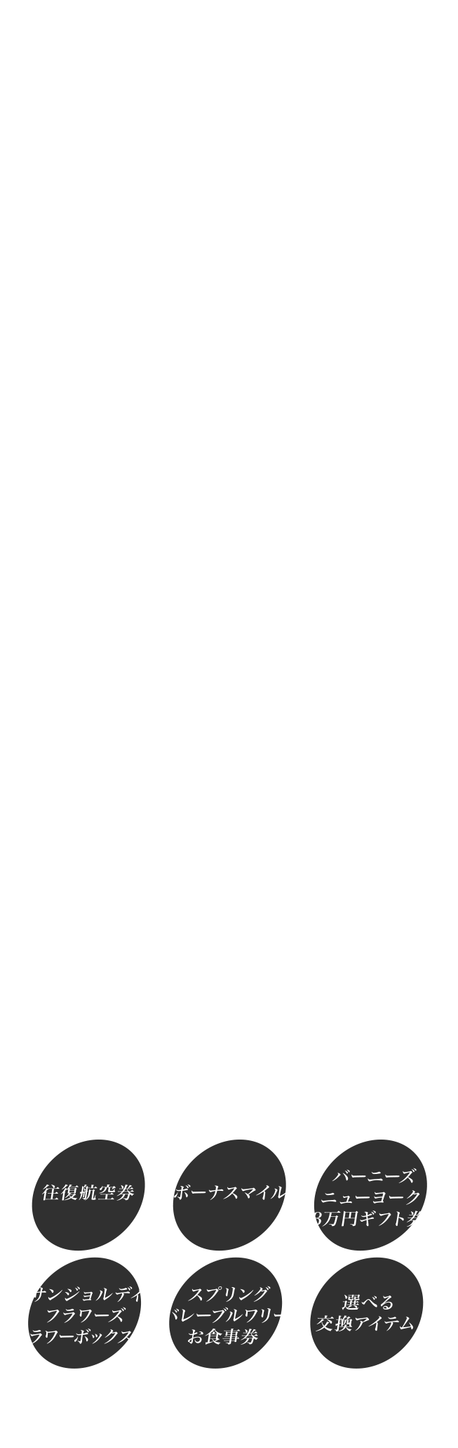 会員の方全員に、豪華賞品Getのチャンス