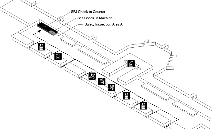 Map of Haneda Airport Terminal 1