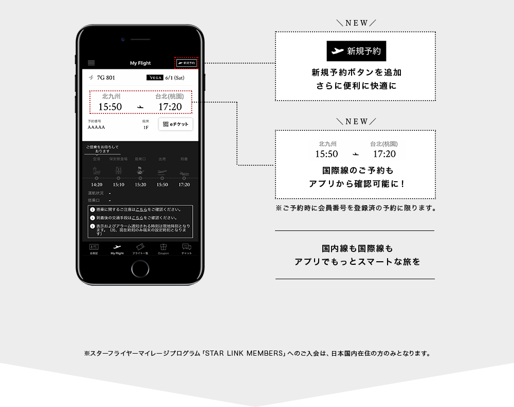 国内線も国際線も アプリでもっとスマートな旅を 